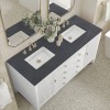 Myrrin 60" Double (Vanity Only Pricing) in Bright White